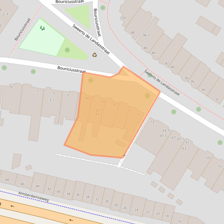 Kaart van postcodegebied 6814DC.