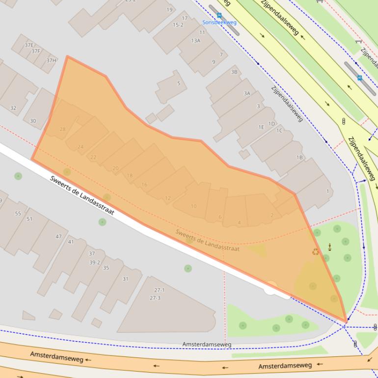 Kaart van postcodegebied 6814DE.