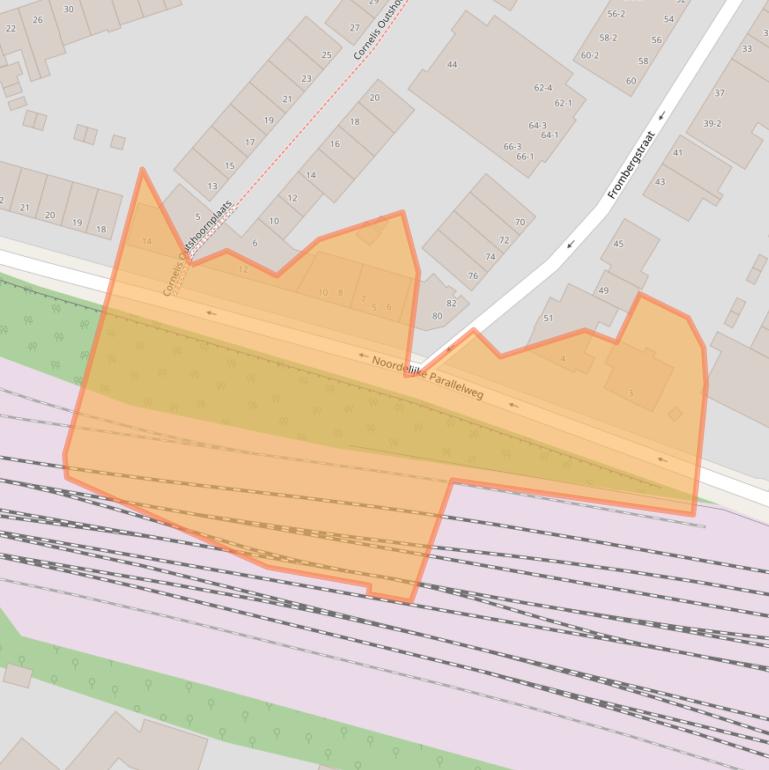 Kaart van postcodegebied 6814DS.