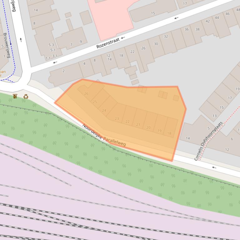 Kaart van postcodegebied 6814DT.