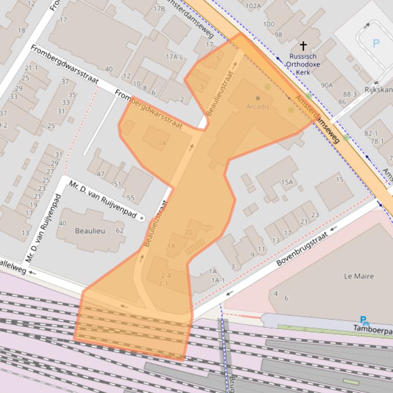 Kaart van postcodegebied 6814DV.