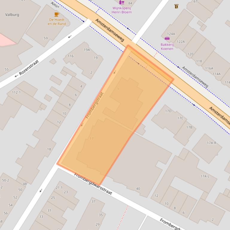 Kaart van postcodegebied 6814EA.