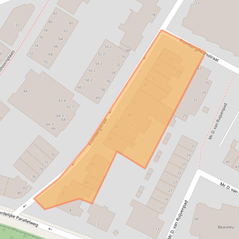 Kaart van postcodegebied 6814EB.