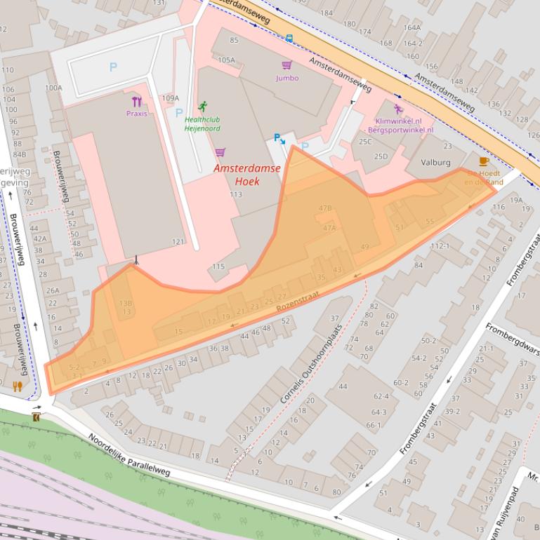 Kaart van postcodegebied 6814ED.