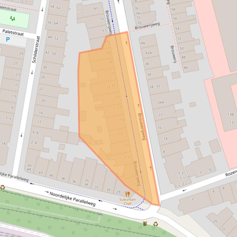 Kaart van postcodegebied 6814EH.