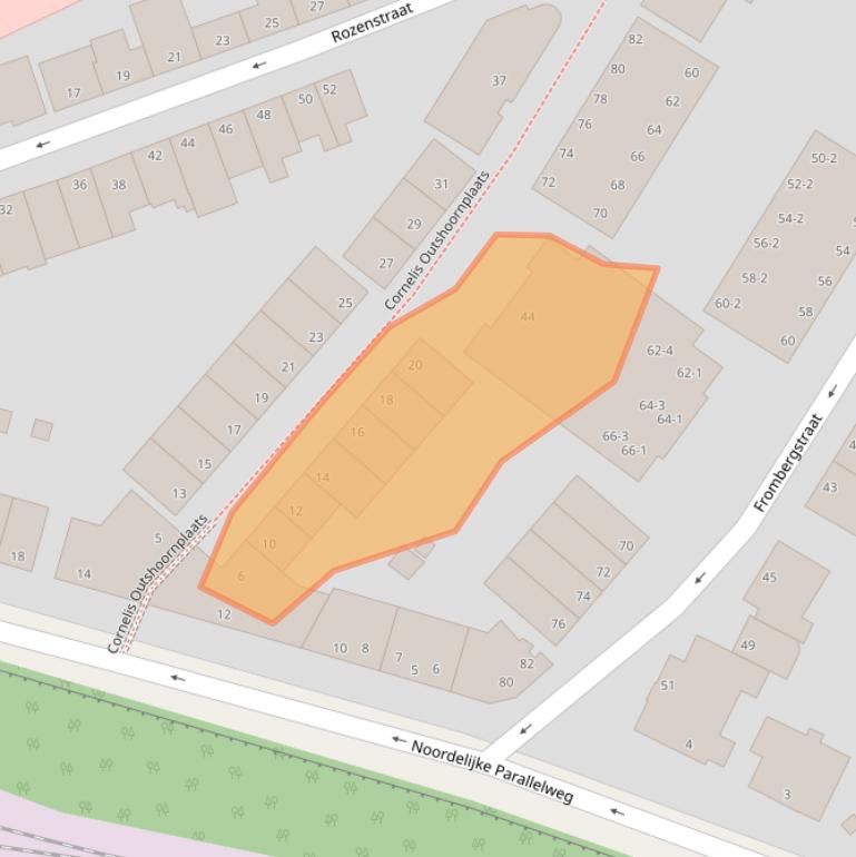 Kaart van postcodegebied 6814ES.