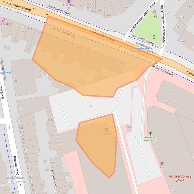 Kaart van postcodegebied 6814GD.