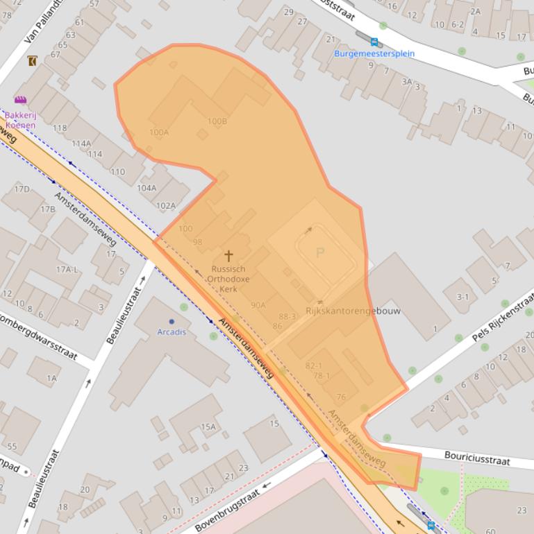 Kaart van postcodegebied 6814GG.