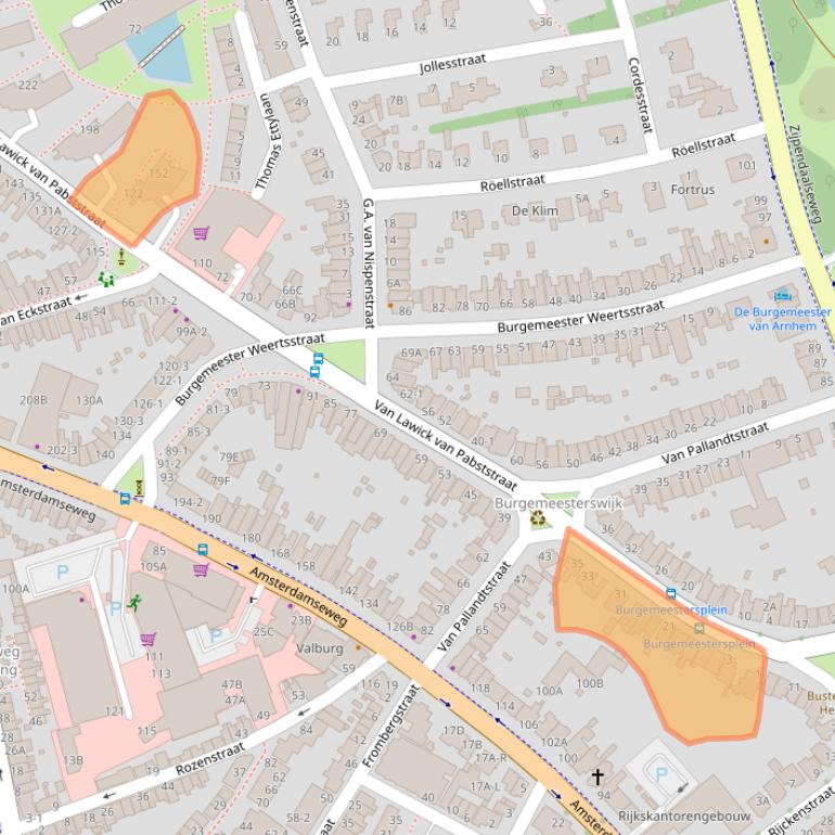 Kaart van postcodegebied 6814HA.