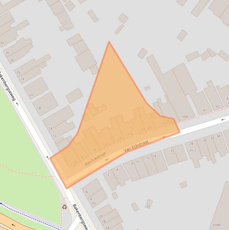 Kaart van postcodegebied 6814HV.