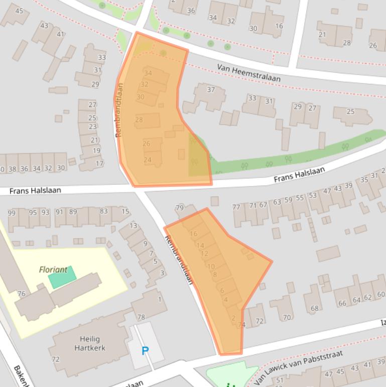 Kaart van postcodegebied 6814JM.