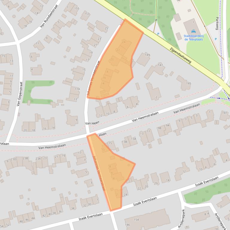 Kaart van postcodegebied 6814JT.