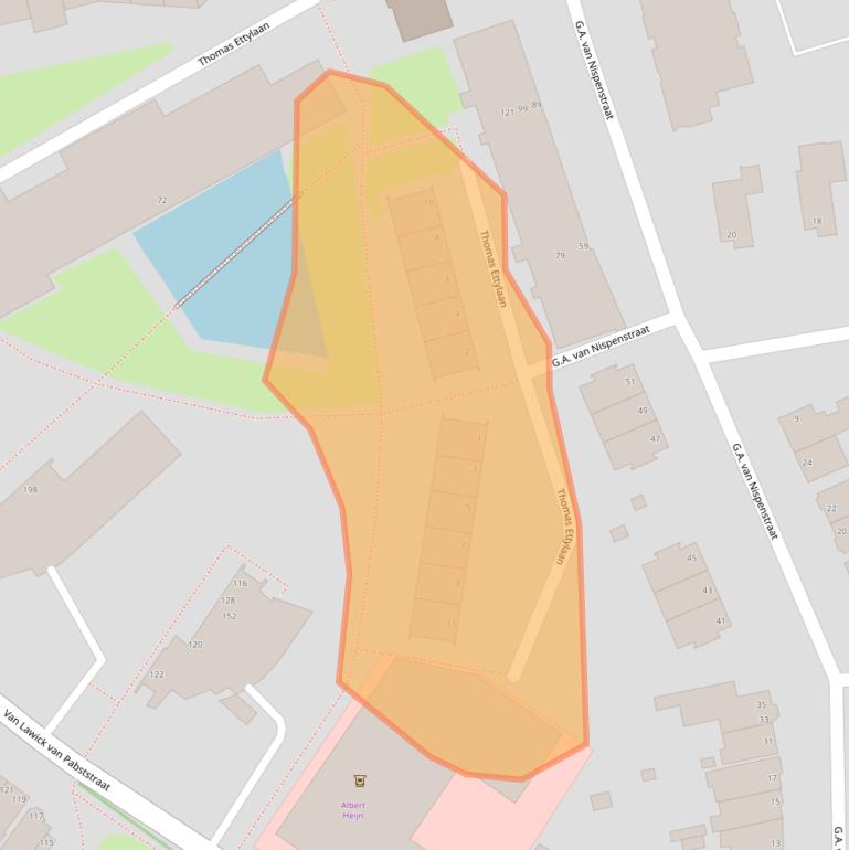 Kaart van postcodegebied 6814JV.