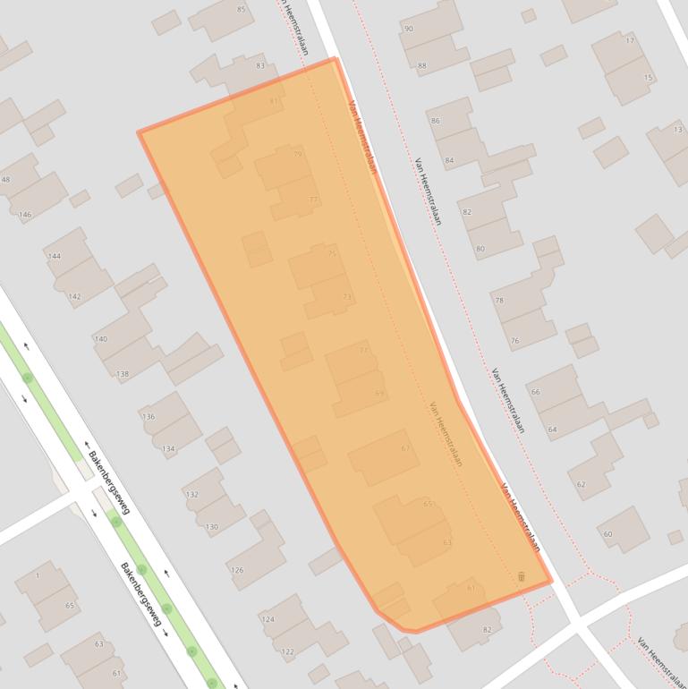 Kaart van postcodegebied 6814KD.