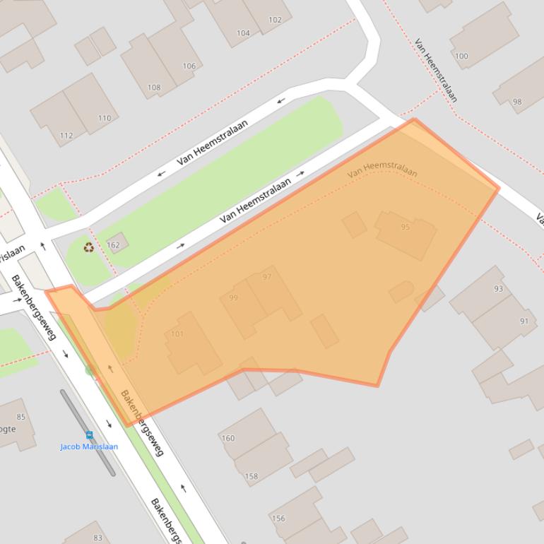 Kaart van postcodegebied 6814KG.