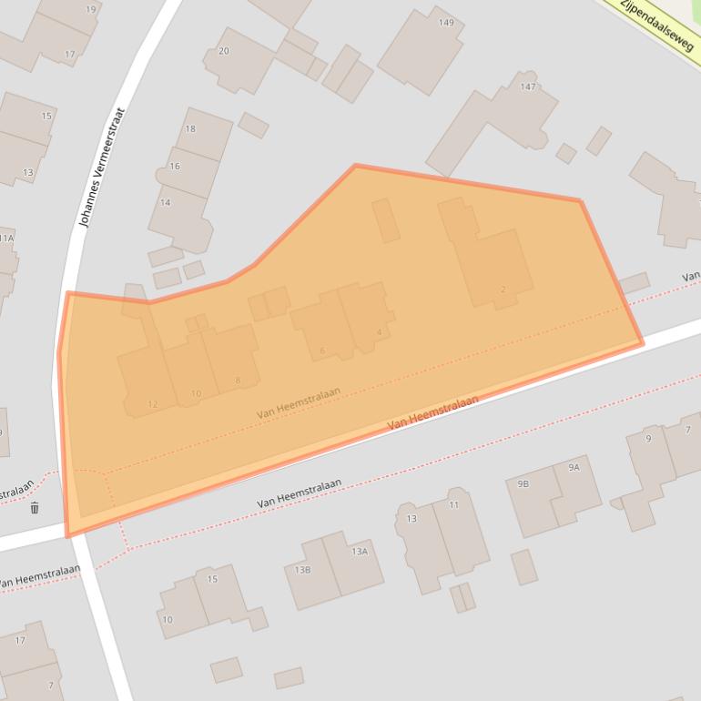 Kaart van postcodegebied 6814KH.