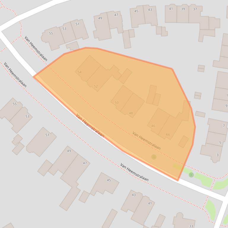 Kaart van postcodegebied 6814KK.