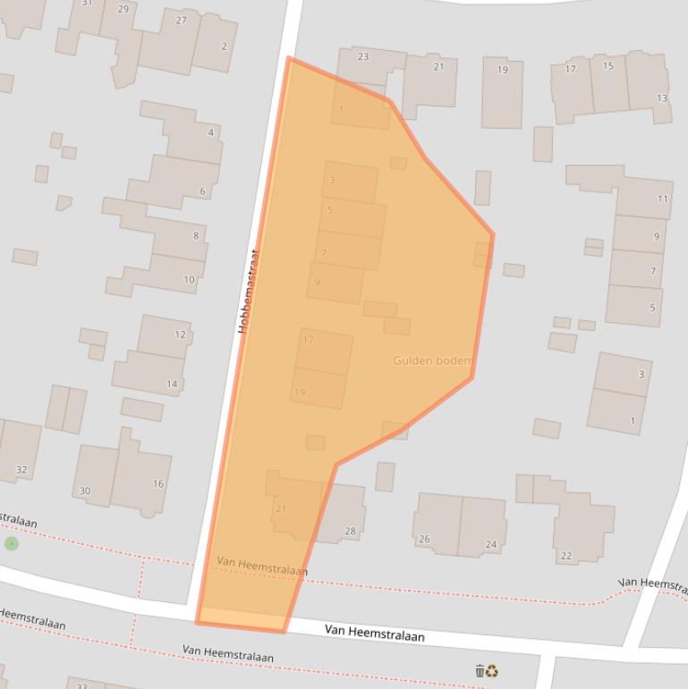 Kaart van postcodegebied 6814KR.