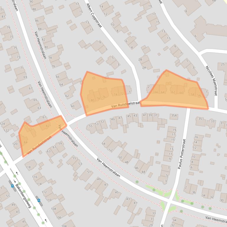 Kaart van postcodegebied 6814KZ.