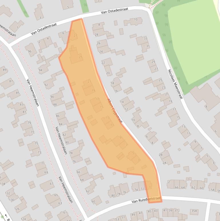 Kaart van postcodegebied 6814LC.