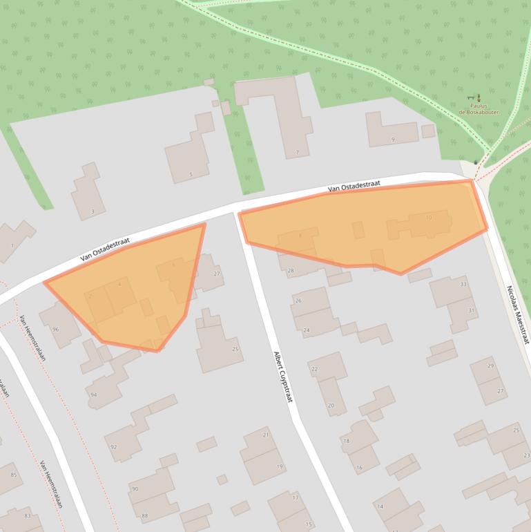 Kaart van postcodegebied 6814LG.