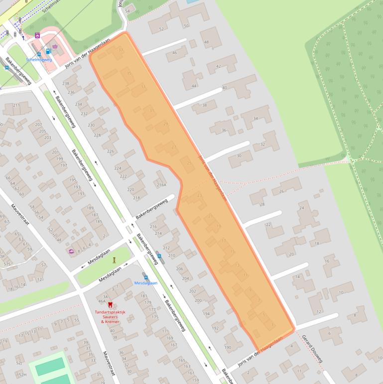 Kaart van postcodegebied 6814LJ.