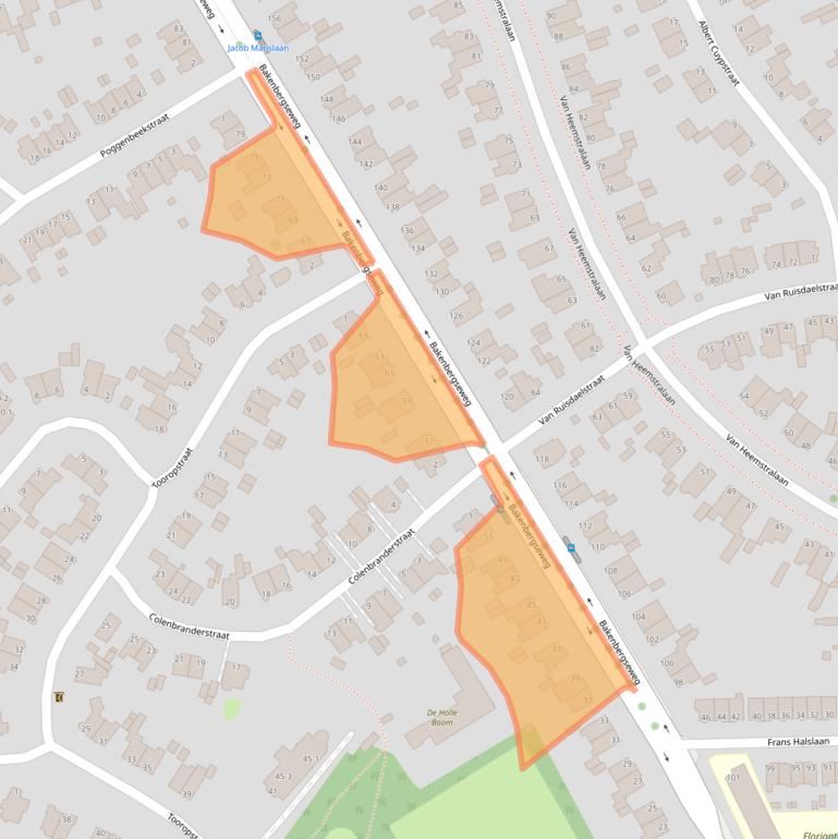 Kaart van postcodegebied 6814MC.