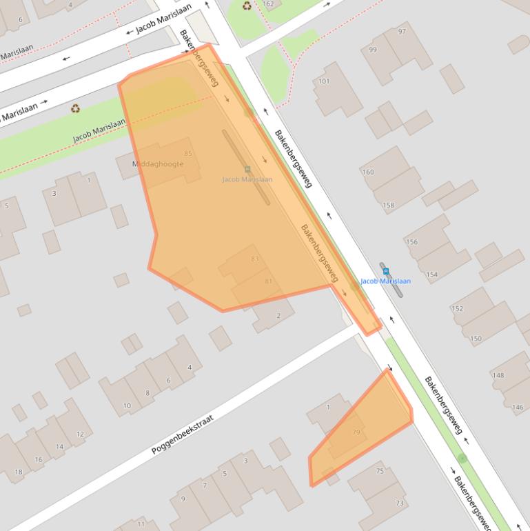 Kaart van postcodegebied 6814MD.