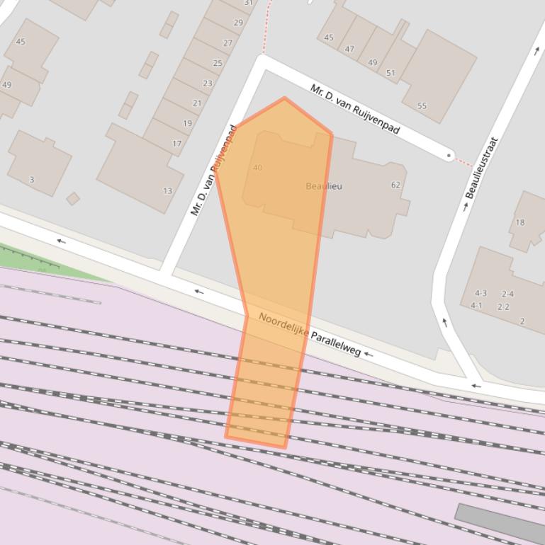 Kaart van postcodegebied 6814NC.
