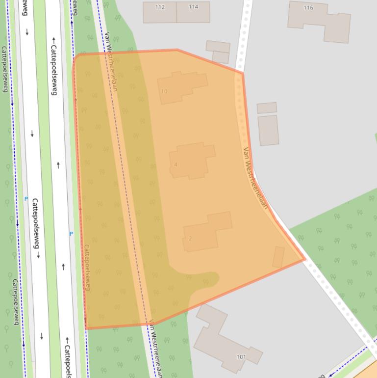 Kaart van postcodegebied 6815AC.