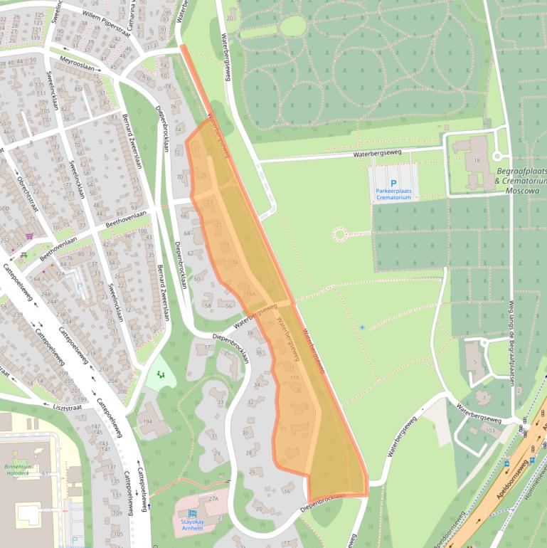 Kaart van postcodegebied 6815AL.