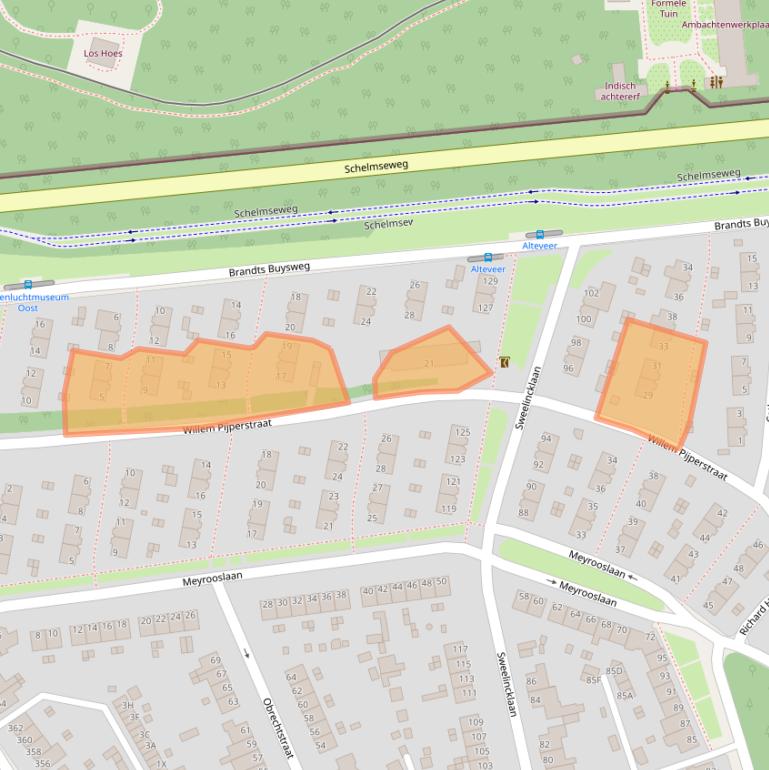 Kaart van postcodegebied 6815AV.