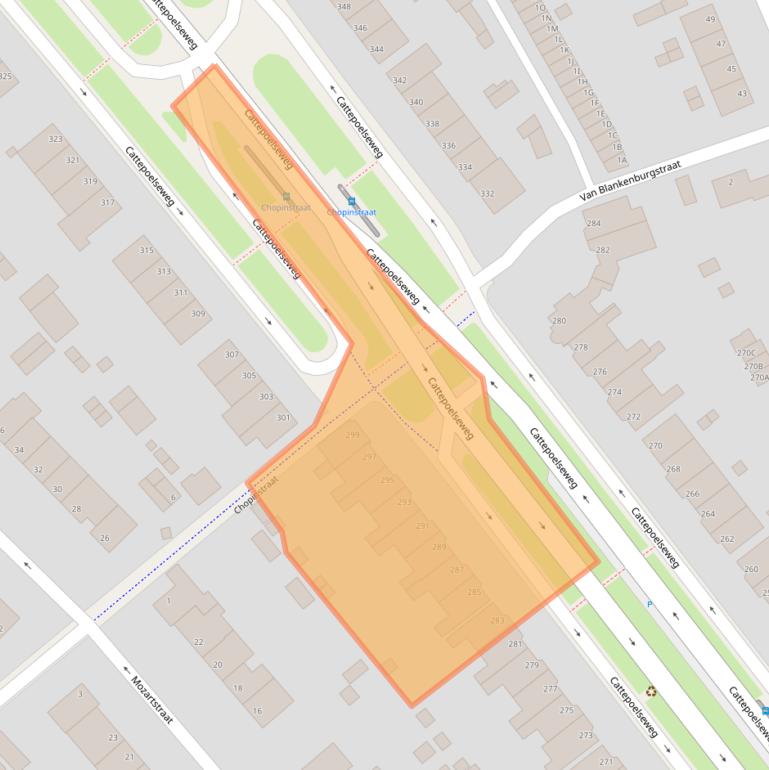 Kaart van postcodegebied 6815CE.