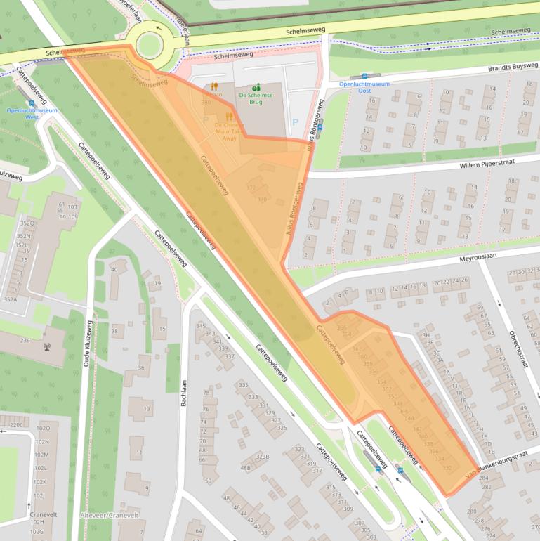 Kaart van postcodegebied 6815CL.