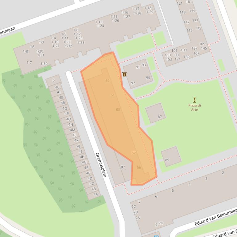 Kaart van postcodegebied 6815DS.