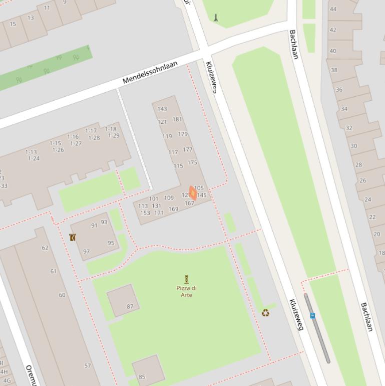 Kaart van postcodegebied 6815EA.