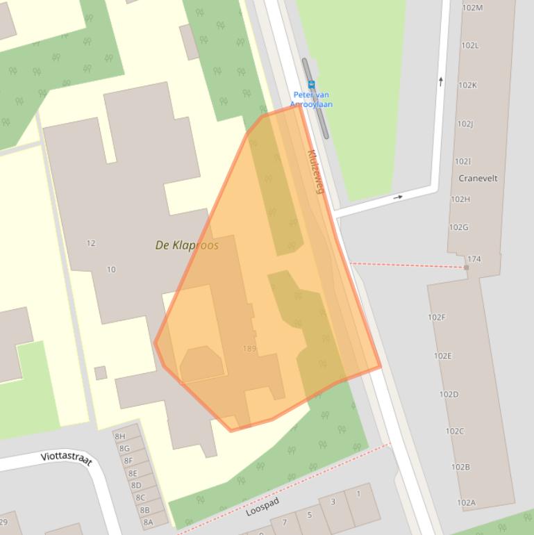 Kaart van postcodegebied 6815EC.