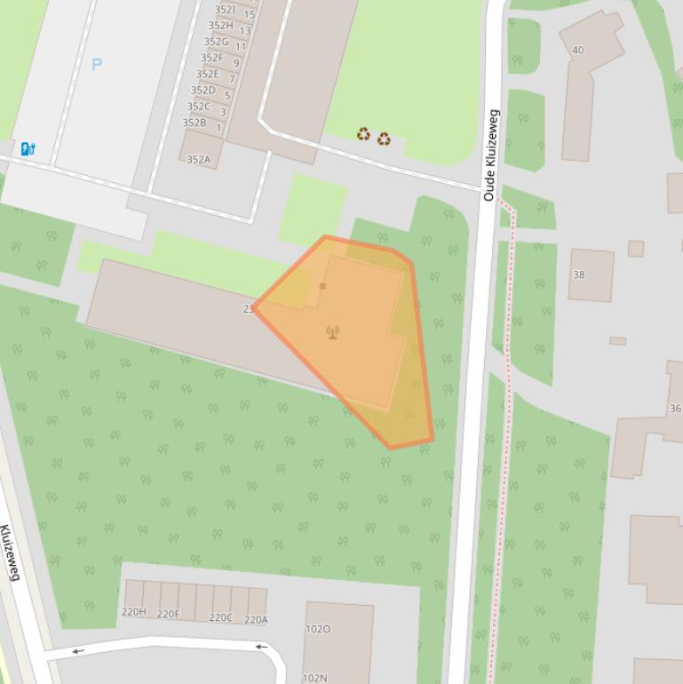 Kaart van postcodegebied 6815EJ.