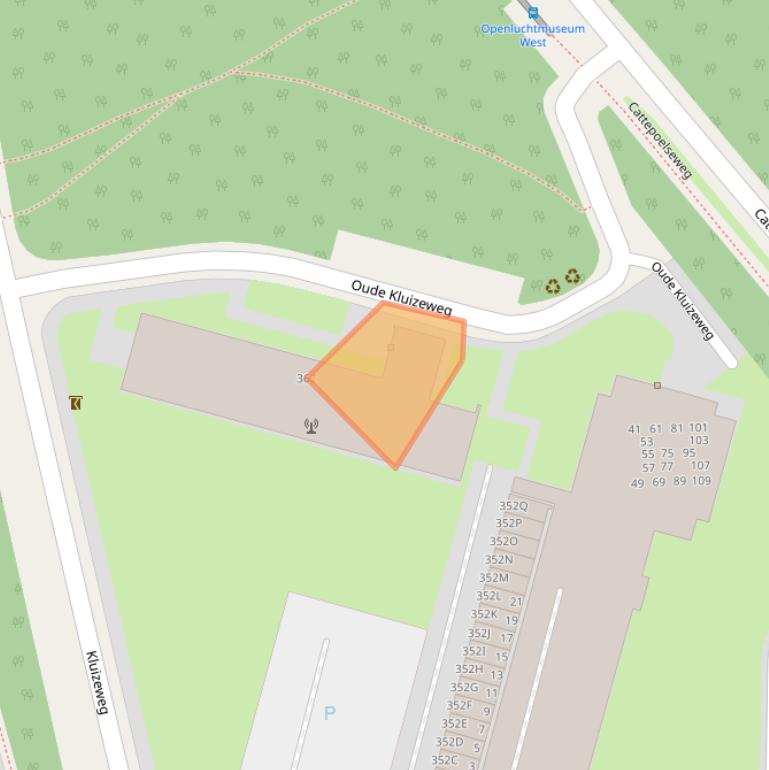 Kaart van postcodegebied 6815EP.