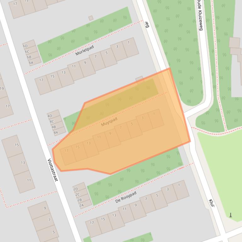 Kaart van postcodegebied 6815EX.