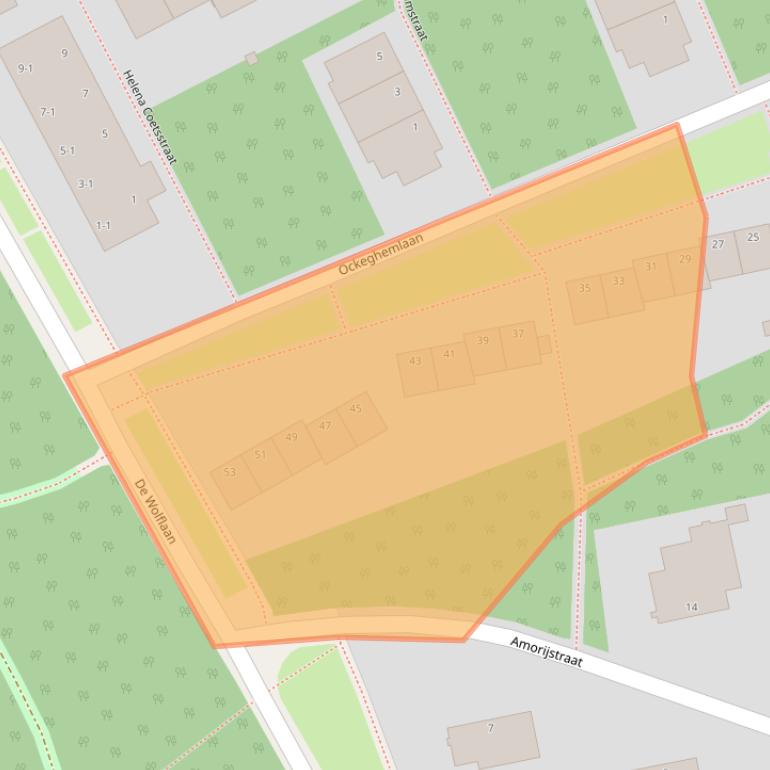 Kaart van postcodegebied 6815GL.