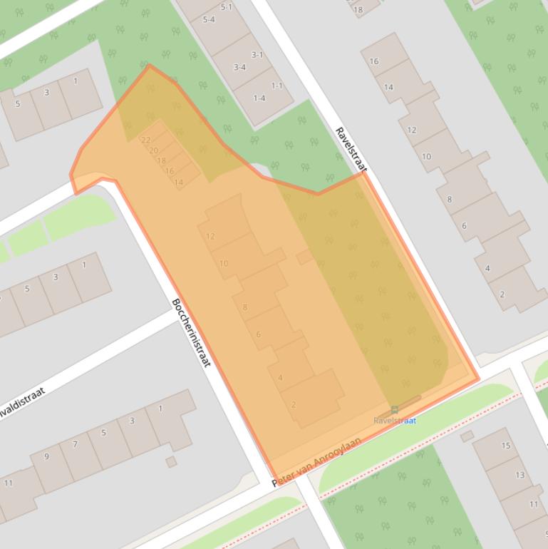 Kaart van postcodegebied 6815GX.