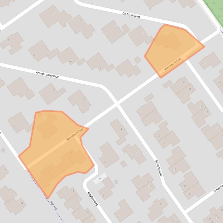 Kaart van postcodegebied 6816PS.