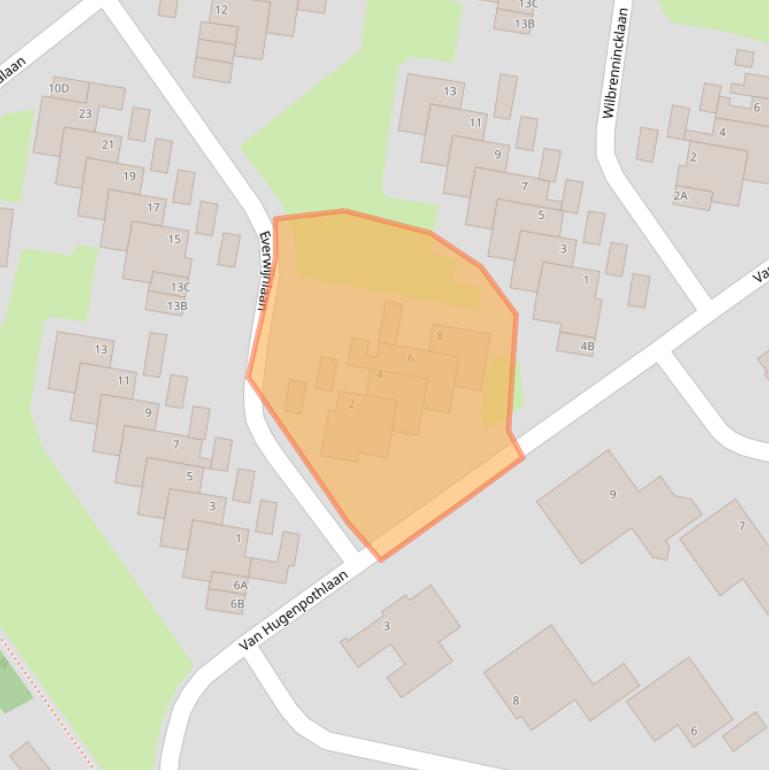 Kaart van postcodegebied 6816RD.