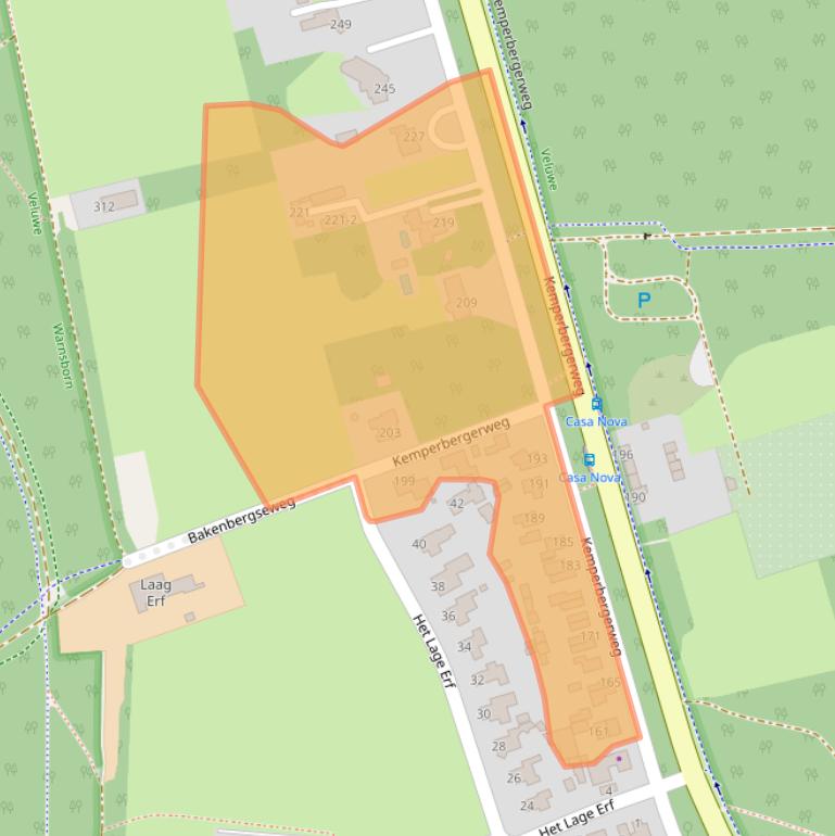 Kaart van postcodegebied 6816RR.