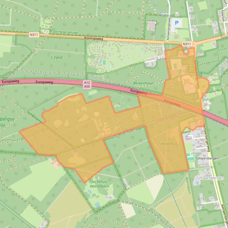 Kaart van postcodegebied 6816RW.