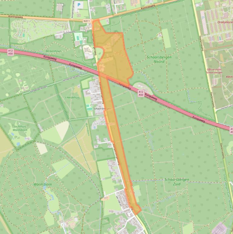 Kaart van postcodegebied 6816RX.