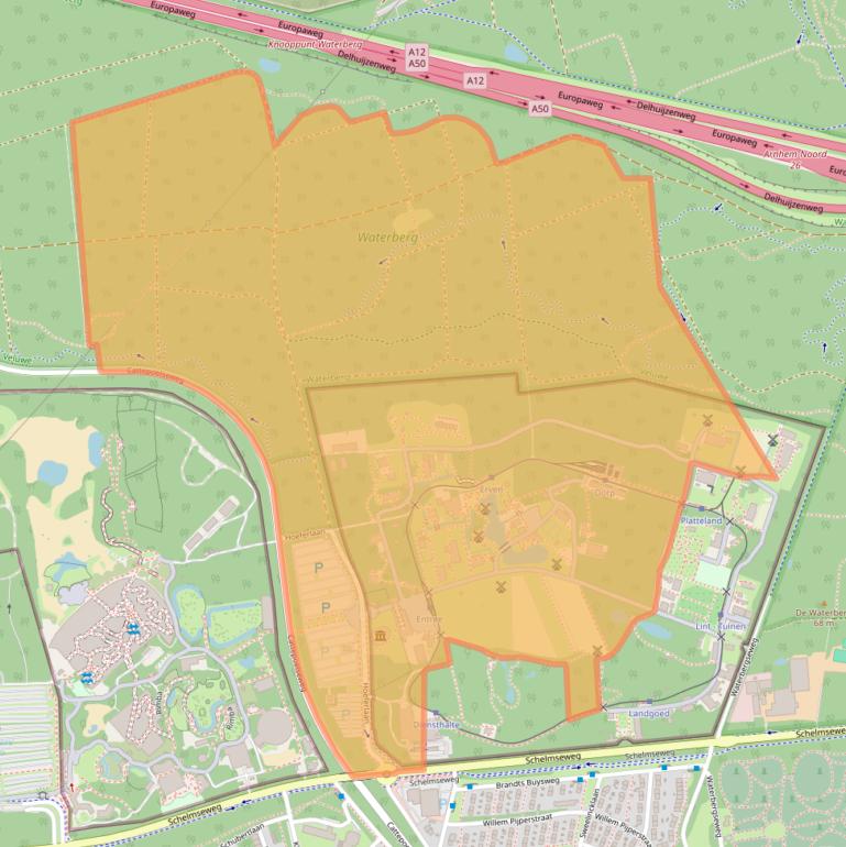 Kaart van postcodegebied 6816SG.