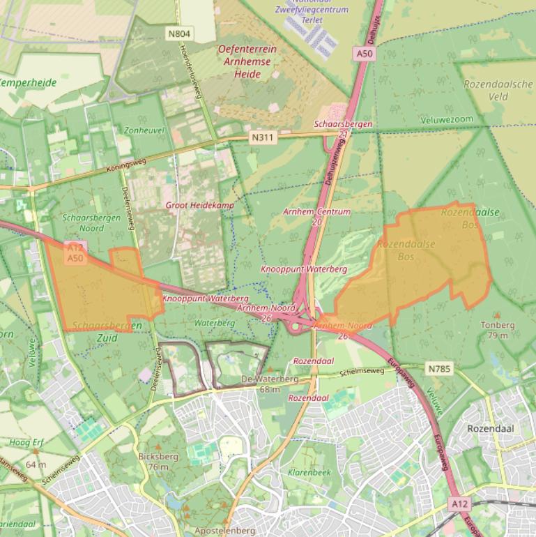 Kaart van postcodegebied 6816SL.