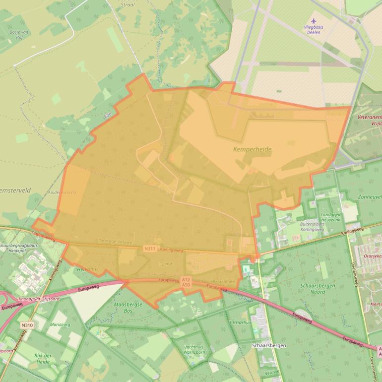 Kaart van postcodegebied 6816TC.